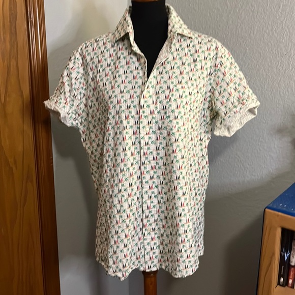 Charleston Threads Palm Print Button Down - Picture 1 of 6
